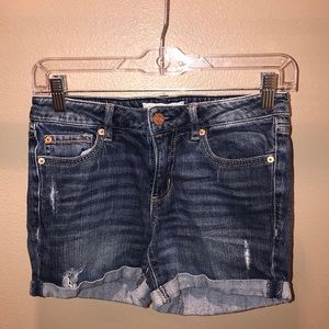 Distressed Jean Shorts